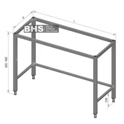 Cadre pour table de travail 600 Novameta Z-D00-PRV-40/60/87