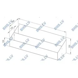 Porte-bouteilles double mural Novameta Z-MSR2-50/24/22