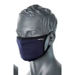 Masque facial en tissu antimicrobien 3 couches, bleu LF CV33NAR