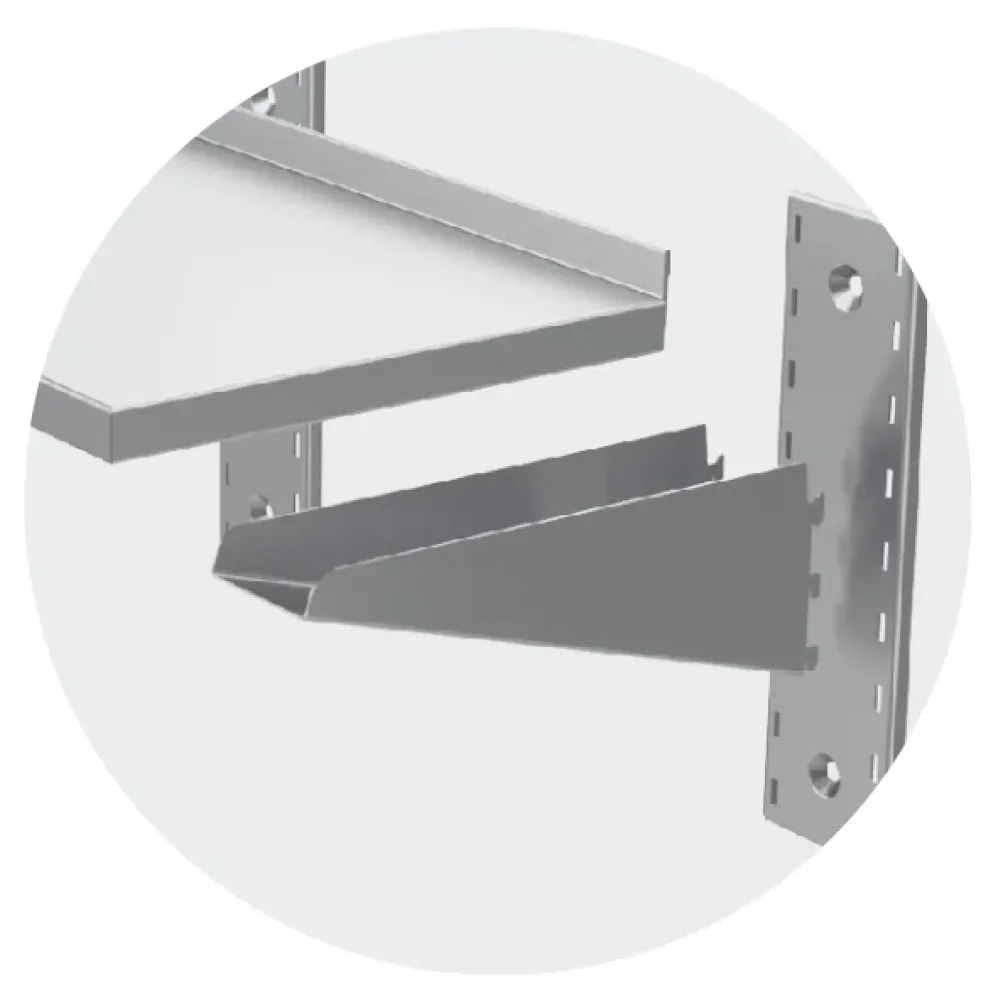 Ferrure pour étagère en acier inoxydable Novameta LSI-00.03