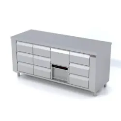 Table réfrigérée avec mécanisme élévateur Novameta FPR-E323-192/70/90