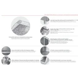Table réfrigérée avec plan de travail en granit Novameta FM0-E111-94/70/90