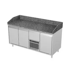 Table réfrigérée avec plan de travail en granit Novameta FM0-E303-172/70/90