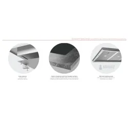 Surface chaude à encastrer Novameta Z-UWPS1-FLUSH-31/51/12