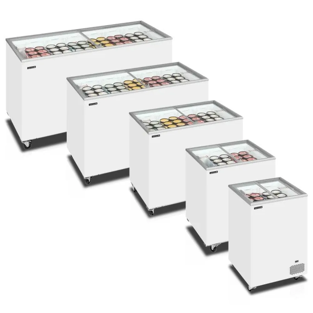 Congélateur coffre vitrine TEFCOLD IC102SC