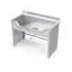 Évier pour marmites avec étagère Novameta DV1-PLA-90/60/90