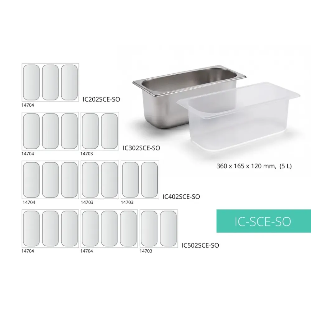 Vitrine à glaces TEFCOLD IC302SCE-SO