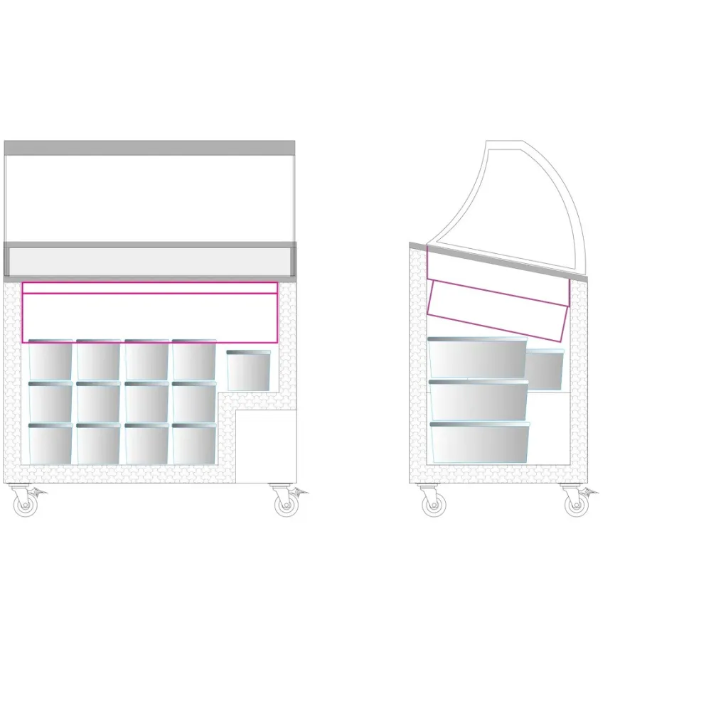 Vitrine à glaces TEFCOLD IC302SCE-SO