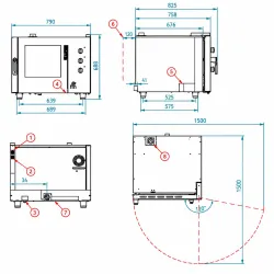 Four électrique à convection FM industrial STG 51 M