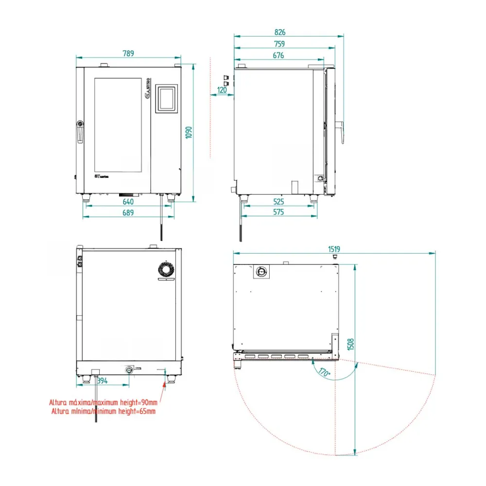 Four électrique à convection FM industrial STG 111 V7