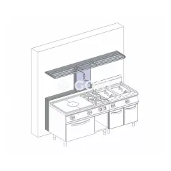 Quincaillerie et accessoire pour comptoir chauffant BHS-G GZ0200-240BV