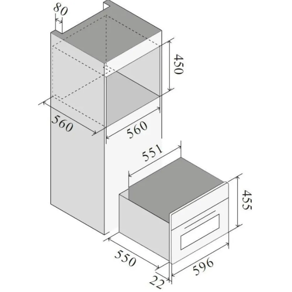 Équipement de réfrigération ILVE BC645SNTC