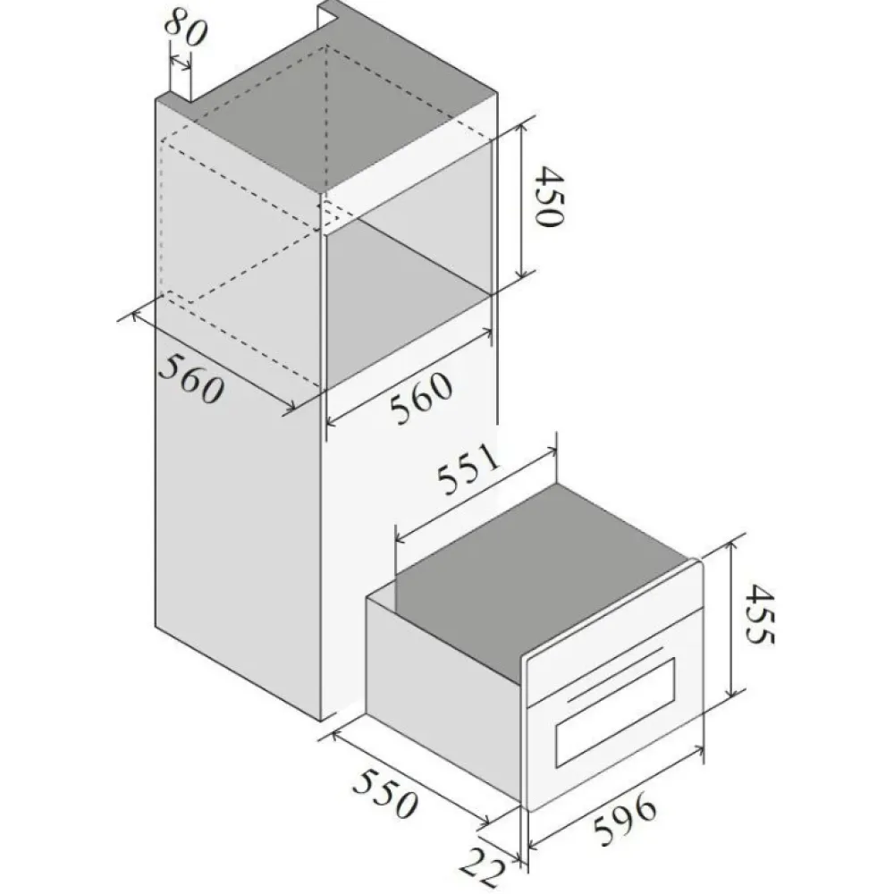 Équipement de réfrigération ILVE BC645SLTC