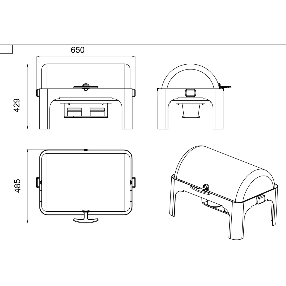 Chafing-dish FORCAR CD6502