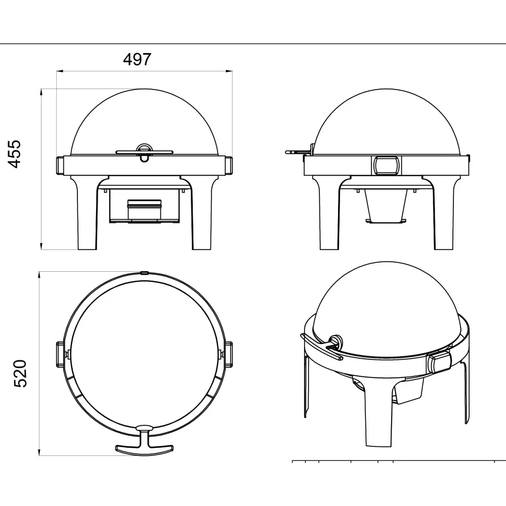 Chafing-dish FORCAR CD6504