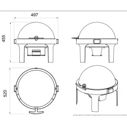 Chafing-dish FORCAR CD6504
