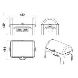 Chafing-dish FORCAR CD6505