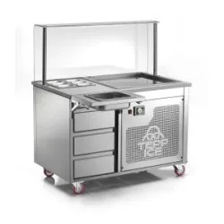 Station teppanyaki et réfrigération CASTA TPICE1200