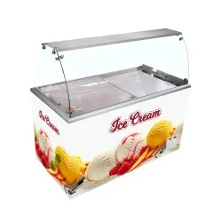 Vitrine à glaces TEFCOLD IDA500-W1+