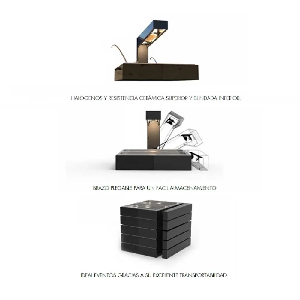 Surface chauffante mobile SAYL BUS-PI2-C