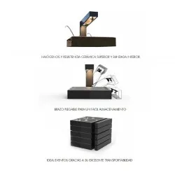 Surface chauffante mobile SAYL BUS-PI2-C