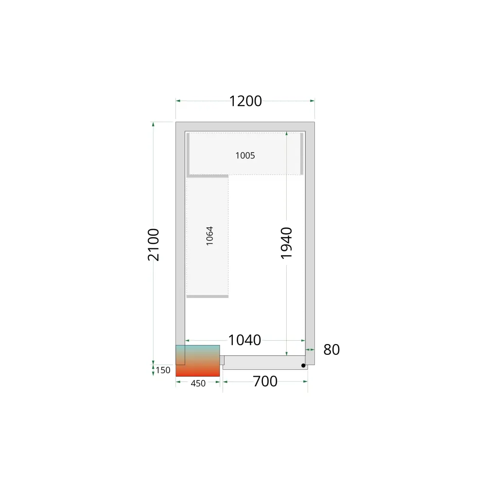 Panneau de chambre froide TEFCOLD 44036
