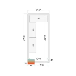 Panneau de chambre froide TEFCOLD 44039