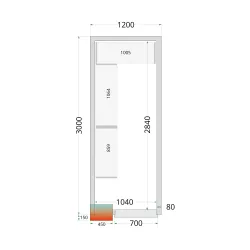 Panneau de chambre froide TEFCOLD 44042