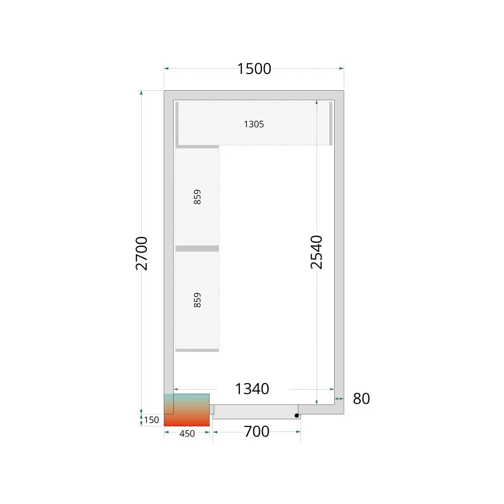 Panneau de chambre froide TEFCOLD 44068