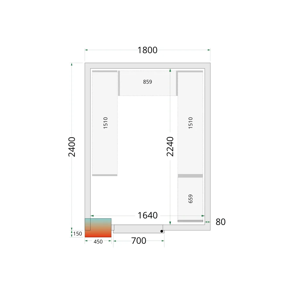 Panneau de chambre froide TEFCOLD 44076