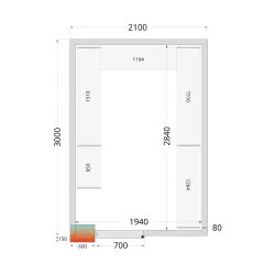 Panneau de chambre froide TEFCOLD 44086