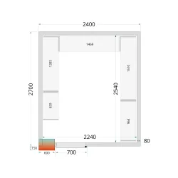 Panneau de chambre froide TEFCOLD 44090