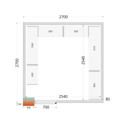 Panneau de chambre froide TEFCOLD 44094
