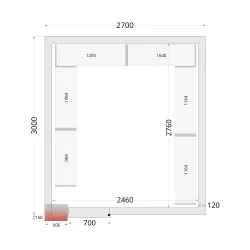 Panneau de chambre froide TEFCOLD 44096