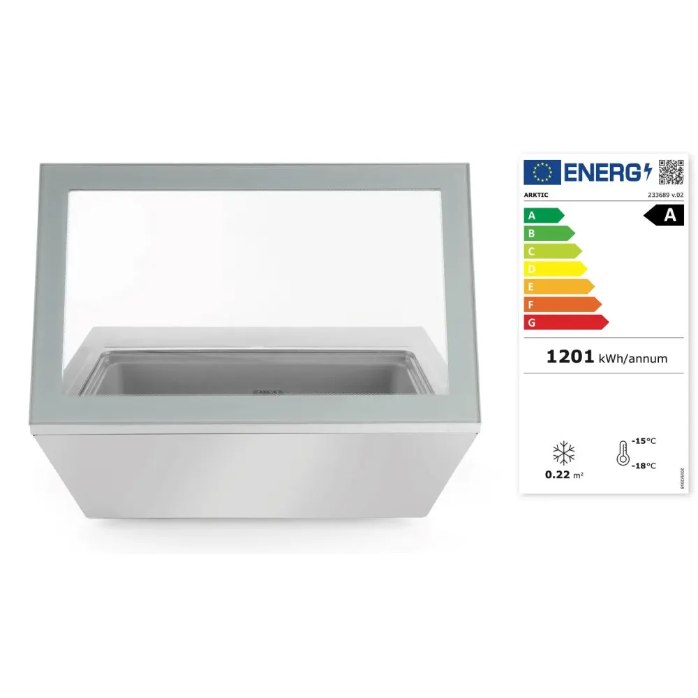 Congélateur coffre vitrine Arktic 233689