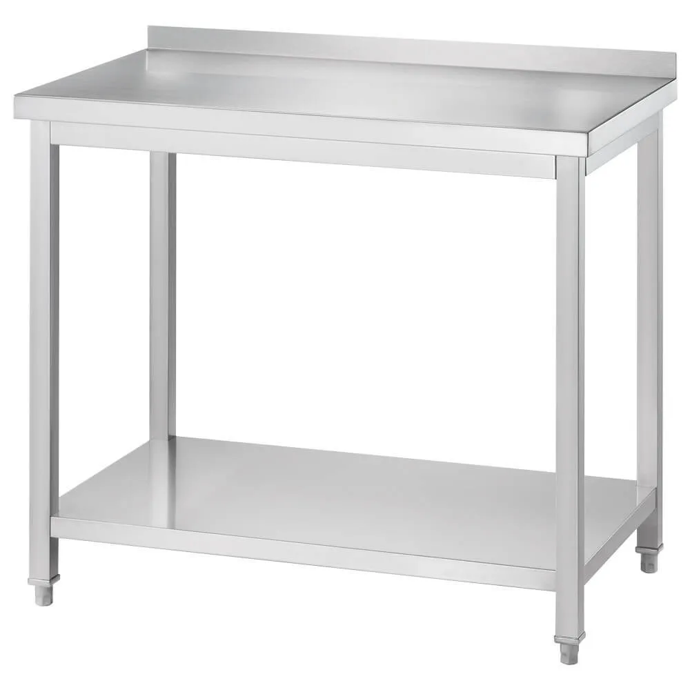 Table de travail en acier inoxydable avec étagère Stalgast 671286