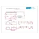 Structure de comptoir en métal, réalisée à la commande BHS-HoReCa XCH24-0030-02