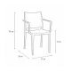 Chaise de terrasse BHS-HoReCa KKA/GOMERA.FULL.GRAND.121/TI/STM