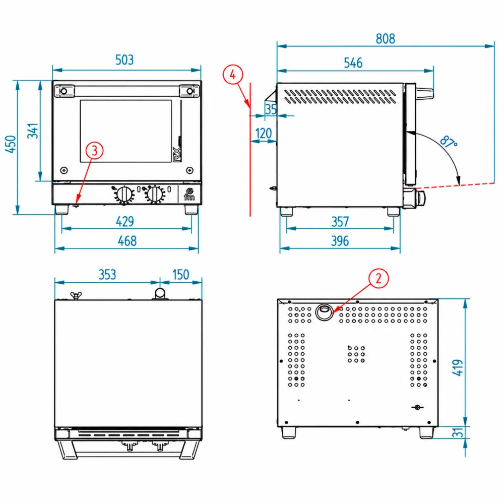 Four à convection FM industrial RX 203
