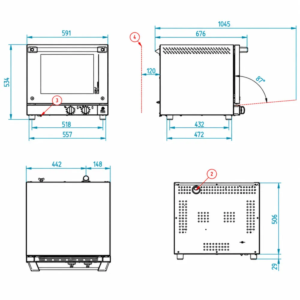 Four à convection FM industrial RX 304
