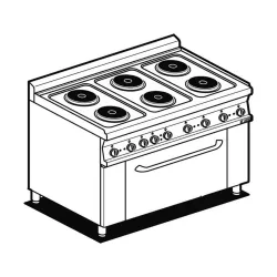 Cuisinière électrique avec four LOTUS 06661033
