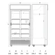 Armoire réfrigérée vitrée SCANDOMESTIC 263111DCC802BWSLD