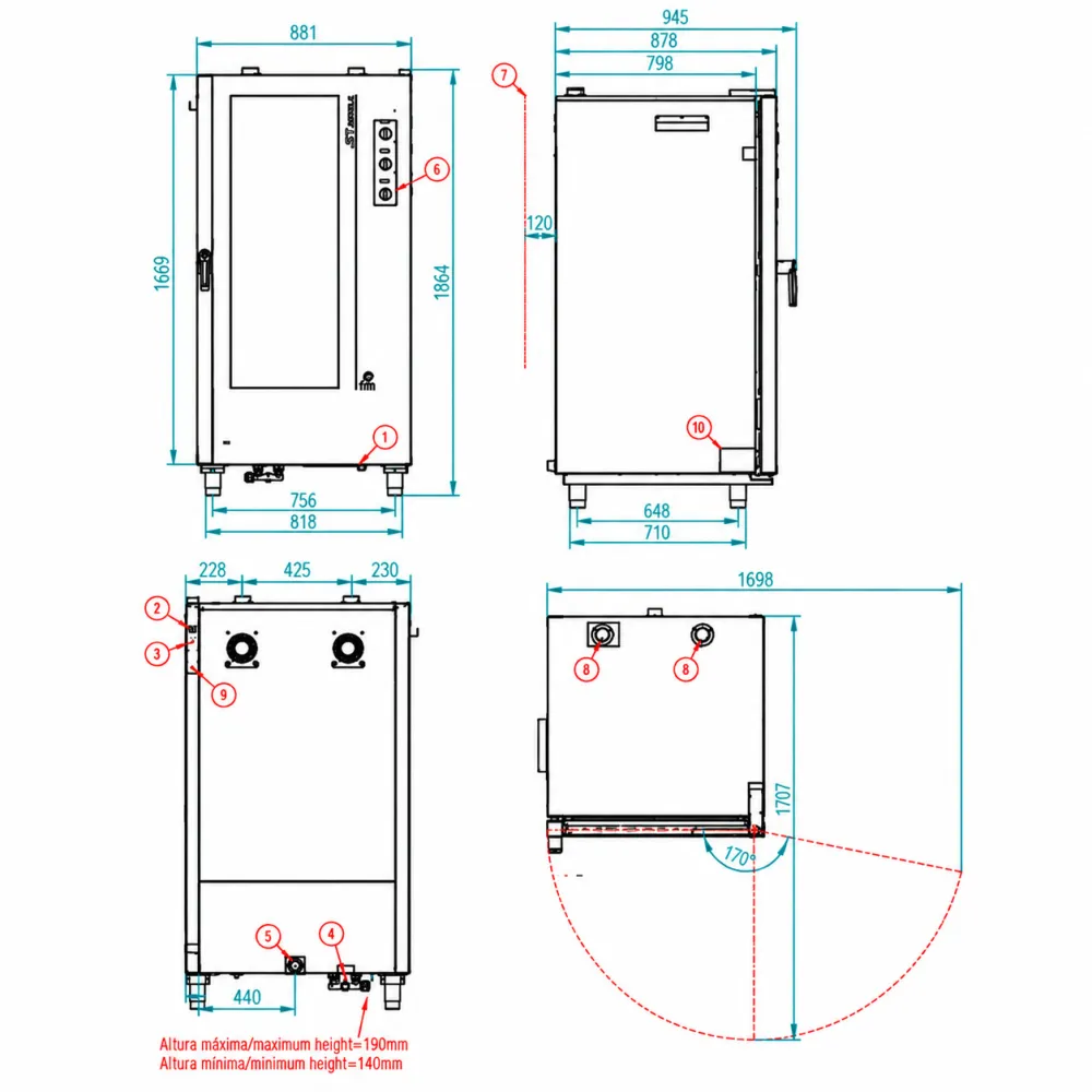 Four à pâtisserie STB 616 M T
