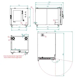 Four électrique à convection FM industrial STG 72 M