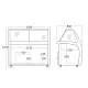 Congélateur coffre vitrine SCANDOMESTIC 23424510000SIC9WBL