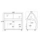 Congélateur coffre vitrine SCANDOMESTIC 23424510000SIC6WBL