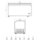 Congélateur coffre vitrine SCANDOMESTIC 224244SIF500GC