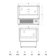 Vitrine horizontale d'impulsion SCANDOMESTIC 673113IMC1000BD