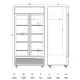 Armoire réfrigérée vitrée SCANDOMESTIC 263111DCC802BWD
