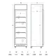 Armoire réfrigérée vitrée SCANDOMESTIC 263111DCC420BWD